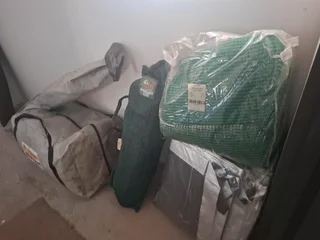 Canvas Dome Tent 3x3 (Desert) + tent accessories