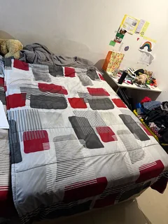 Double bed and tv stand for sale