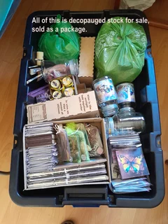 Decoupage a hoby or a income.