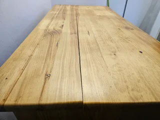 Pinewood desk with drawers