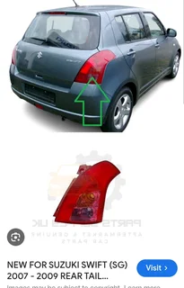 Tail Light Type 2 (Driver side) Compatible with Suzuki Swift