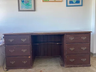 Handsome and solid office desk -- reduced price