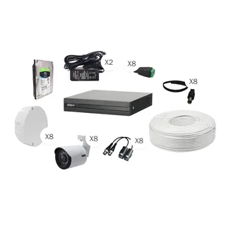 8 CH DAHUA DVR  KIT 1080N