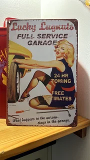 Tin car signs for your mancave