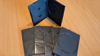 DVD/CD Covers Black Plastic