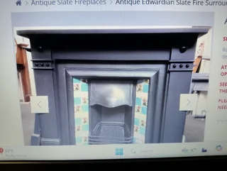 fireplace surround ( grey Slate, ) ( Victorian)