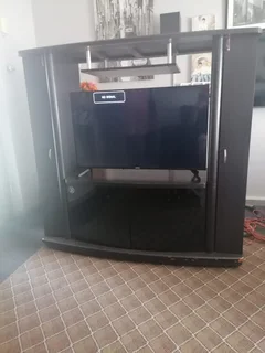 Sinotech 43" Led Tv  And Solid Tv Cabinet
