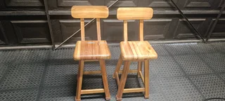 Solid Bar stools x2