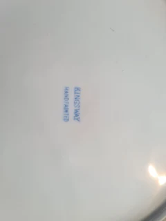 Gilded vintage ceramic plate