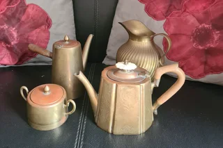 Set of Vintage Brass coffee/tea set