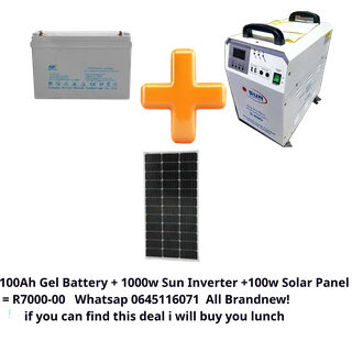 Sun Trolley Inveter 1000w &#43;100ah battery &#43; 100w solar panel