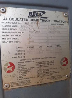 1999 Bell B20C Dumper ADT