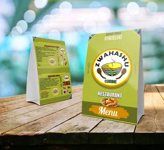 Restaurant Menu Designer in Pretoria