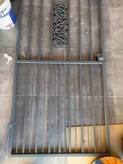 Steel Security Gate with Floral detail