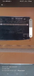 2014 CAT 16M Grader for sale