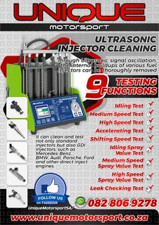 GDI/DPI (Direct Port Injectors) vehicle Injectors and normal fuel injectors Ultrasonic Cleaning and