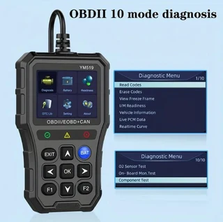 YM519 Fault Code Scanner OBD2 Code Reader Diagnostic Code Reader Check Engine System Battery Tester