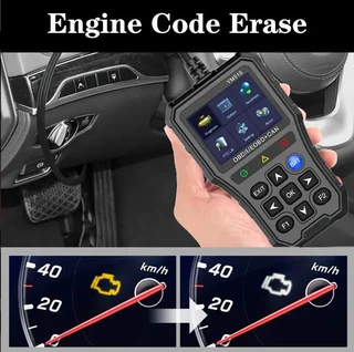 YM519 Fault Code Scanner OBD2 Code Reader Diagnostic Code Reader Check Engine System Battery Tester