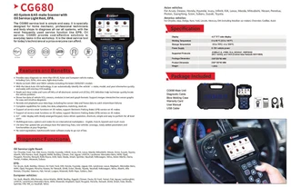 CG SULIT 680 Pro - All Systems &amp; Vehicles Diagnostic Scanner – Professional Tool