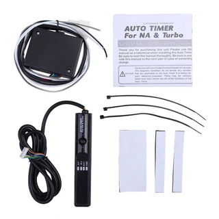 Universal Car Turbo Timer Black Color, White Led, Digital Display