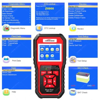 KW850 Konnwei Vehicle Diagnostic Tool &amp; Error Eraser