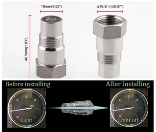 Cat-Fooler (Mini-Cat) - M18x1.5 Stainless Steel: Remove Fault Code - O2 Oxygen Sensor Spacer