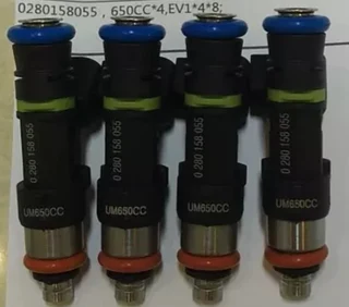 Universal 650CC high performance fuel injectors suitable for E85 applications also - Set of 4