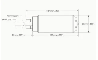 340 LPH High Performance In-Tank Fuel Pump