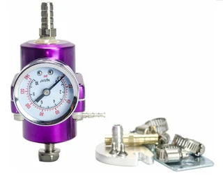 Universal Adjustable FPR Fuel Pressure Regulator 0-140 PSI with Gauge