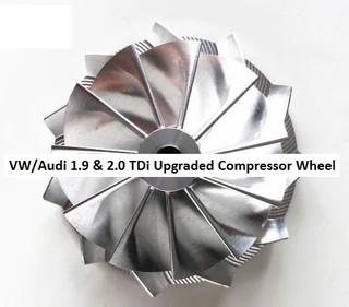 GT1749V - VW &amp; Audi 1.9 &amp; 2.0 TDi Upgraded Billet Compressor Wheel