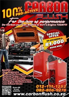 Carbon Flush your vehicle’s engine for better fuel economy and restored performance