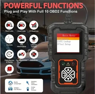OBDII Vehicle Diagnostics Scanner Engine Fault Code Reader