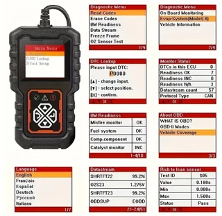 OBDII Vehicle Diagnostics Scanner Engine Fault Code Reader