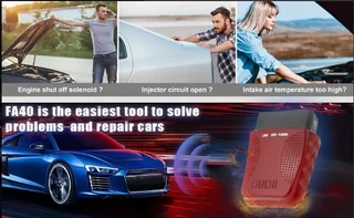 FA40 built-in wireless 4.0 OBD2 Diagnostics code scanner and error eraser