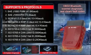 FA40 built-in wireless 4.0 OBD2 Diagnostics code scanner and error eraser