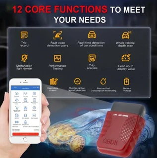 FA40 built-in wireless 4.0 OBD2 Diagnostics code scanner and error eraser