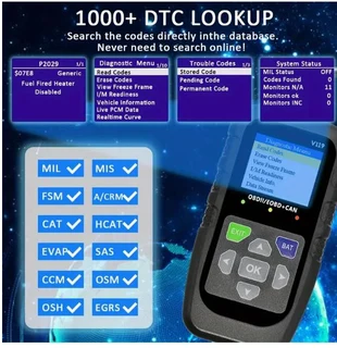 V119 Car Diagnostic Scanner Tool – OBDII
