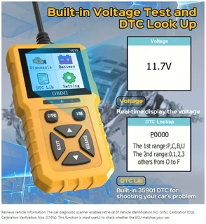 V619 – OBDII Car Scanner Diagnostic Tool, Auto Check Engine Code Reader with Reset.