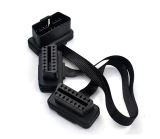 OBDII Extensions Dual Connector Y-Splitter OBDII 16PIN Male to Female Connection Cable