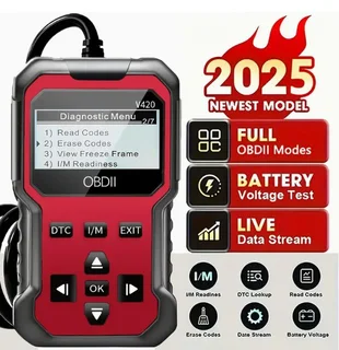 V420 - OBDII Diagnostic Tool for Cars: Code Reader &amp; Engine Fault Scanner and Eraser