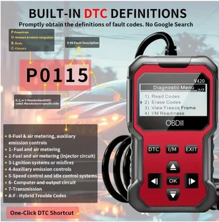 V420 - OBDII Diagnostic Tool for Cars: Code Reader &amp; Engine Fault Scanner and Eraser