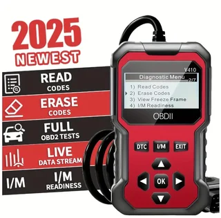V410 - Obdii Diagnostic Tool For Cars: Code Reader &amp; Engine Fault Scanner With Diagnostics