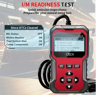 V410 - OBDII Diagnostic Tool for Cars: Code Reader &amp; Engine Fault Scanner with Diagnostics