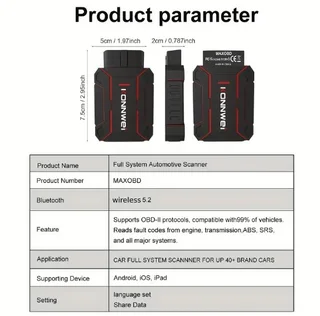 MAXOBD Car OBD2 Scanner - comprehensive diagnostic tool