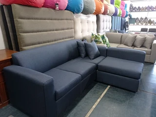 L-shaped on sale- extended armrest couch