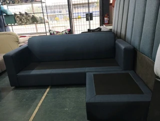 L-shaped couch on sale- navy