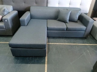 L-shaped couch ( navy)- on sale