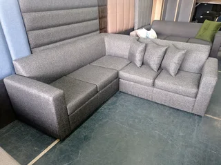 Corner unit L-shaped- charcoal grey