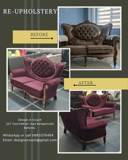 Reupholstery service- couches