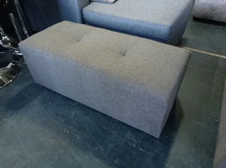 Ottoman- grey bench ottoman